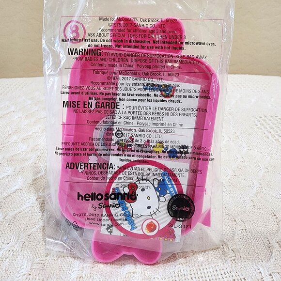 Sanrio Hello Kitty Pink TEA TRAY #8 : 2017 McDonald's Happy Meal Toy - Picture 3 of 4